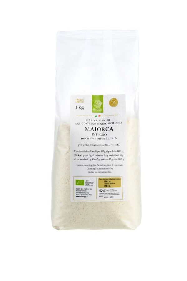 Bio Weichweizen Vollkornmehl Urgetreide Maiorca 1 kg Molini