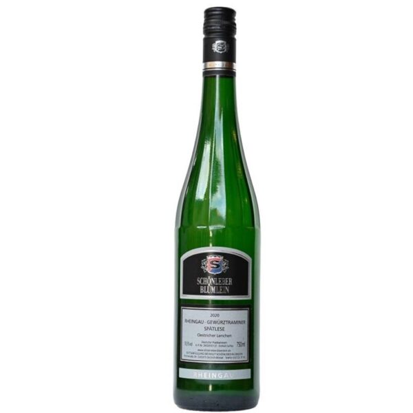 Oestricher Lenchen Gewuerztraminer Spaetlese suess Weingut Schoenleber Bluemlein