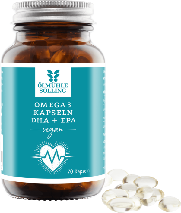 Omega 3 Kapseln mit DHA & EPA aus Algenöl 70 vegane Kapseln 56 g