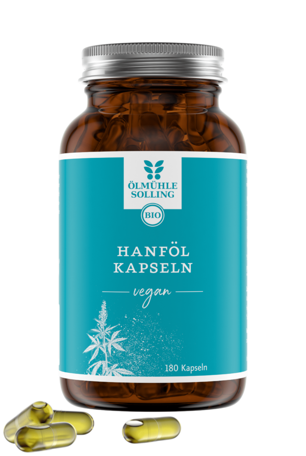 Hanföl Kapseln vegan 180 Kapseln 108 g