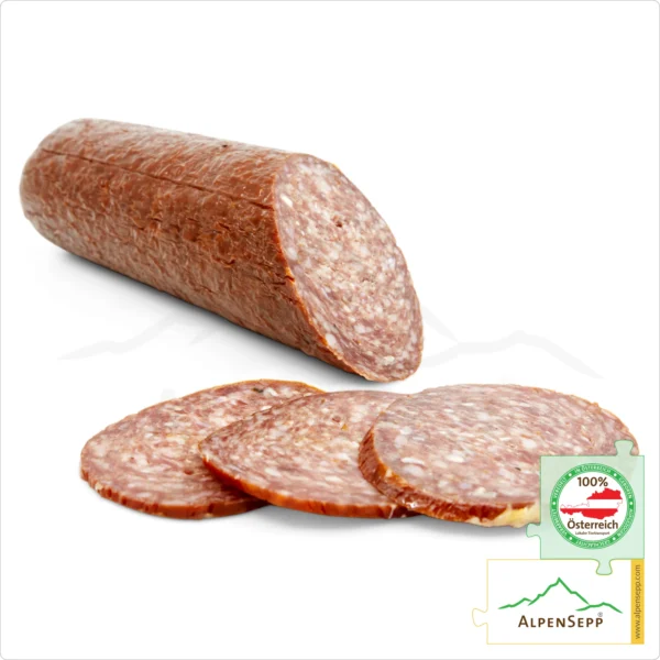 WILDSCHWEINSALAMI | Salami Wildwurst vom Schwarzwild | PREMIUM Wurst vom heimischen Wild - 1 Stange